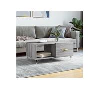 vidaXL Table basse sonoma gris - Bois d'ingénierie