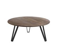 MUUBS Table basse Space Ø90 cm Chêne fumé