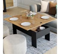 TABLE BASSE TARA NOIR/HETRE