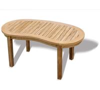 Table basse Teako Design Avellino en teck massif 120 x 60 cm Résistante aux intempéries