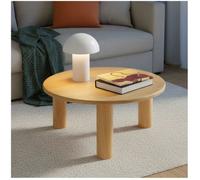 tectake® Table basse salon Table d'appoint Ronde en MDF & Bois massif Ø80x35,5cm Design Moderne Bout de canape Meuble d'appoint pour Décoration Salon, Chambre, Bureau, Dressing, Tables de Nuit, Maison