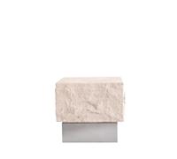 101 Copenhagen Table d'appoint Temple low 42x40 cm Chrome-limestone