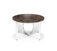 Table Basse This Is Art, , Chrome/marbre Brun