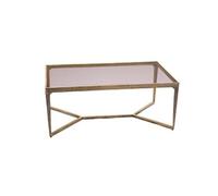 Table basse Top verre - - Or - Aluminium