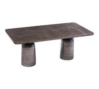 Table basse Totem aluminium - Amadeus - Argent - Aluminium Argent G