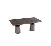 Table basse Totem aluminium - Amadeus - Argent - Aluminium Argent G
