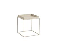 Table Basse Tray Moyenne Warm Beige/Acier