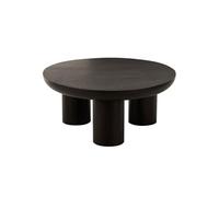 Table Basse Trio en Bois "Cave" 90cm Noir