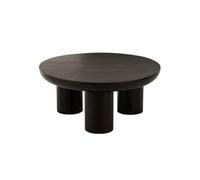 Table Basse Trio en Bois "Cave" 90cm Noir