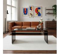 Table basse Väsas verre 90 x 45 x 35 cm gris foncé