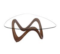 Table basse Vague en noyer - Amadeus