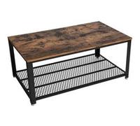 Table basse VASAGLE avec structure en métal brun rustique LCT61X Marron rustique G
