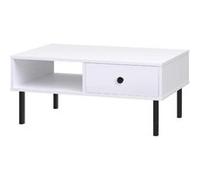 Table basse Venus blanche loft Noir G