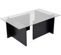 Table basse Vetrino Bois noir 105 x 65 x h40cm