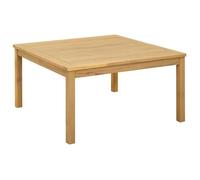 vidaXL Table basse en bois d'acacia clair 85 x 85 x 45 cm Bois massif d'acacia