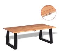 vidaXL Table basse 110 x 60 x 40 cm Bois d'acacia massif Rectangulaire