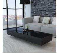 Table basse - VIDAXL - Haute brillance Noir - Rectangulaire - Contemporain - Design