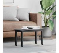 vidaXL Table basse Gris Sonoma 60 x 30 x 36 cm Bois d'ingénierie, moderne, cadre métal