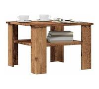 Table basse vieux bois 60x60x42 cm bois d ingénierie Marron G