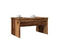 Table basse vieux bois 80x50,5x41,5 cm bois d'ingénierie, table basse à dessus relevable, bout de canapé, table 856930