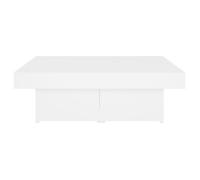 Table basse - VINGVO - YIN(806912) - Blanc - Aggloméré - 90x90x28 cm