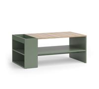 Table basse Wido 100x55cm avec des étagères Vert Vicco 56609