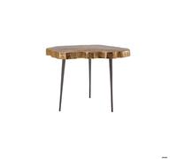Table Basse Wood Art 225 en Aluminium Finition Or - Réf. VK8681847489573