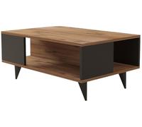Table basse Yuka noyer noir 90 x 60 x h39,5cm
