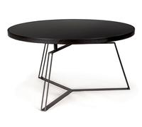 Table basse Zaira noir D70 x h38 cm