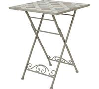 Table Bistro Mosaïque Pliante Design Mosaïque élégant, Pliable Et Compact. - Basics
