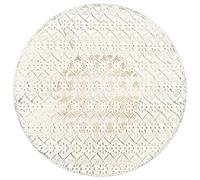 Table Bistro Ronde Métal Vintage 40x70 cm Blanc avec Panier Rangement | Métal robuste, style que, panier inférieur, assemblage facile, usage intérieur, dîner duo