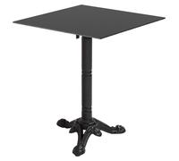 Table bistrot de jardin carrée inclinable 60 cm 4 places ardoise - Oviala Opera