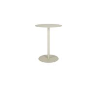 Table bistrot en acier beige Snow