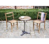 Table bistrot industrielle en bois métal Vaiana