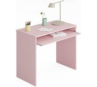 Table bureau pour ordinateur coloris rose - Dim : 79 x 90 x 54 cm