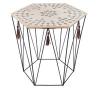 Table café déco métal octogonale Kumi Etnik Atmosphera - 160x200