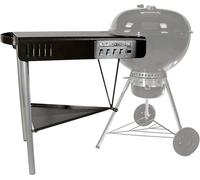 Table Carbono® pour barbecues au charbon, avec plateau supplémentaire. Compatible avec les barbecues Weber Master Touch et Kettle pour l'extérieur, dimensions : 80 x 80 x 60 cm. Convient-elle pour les