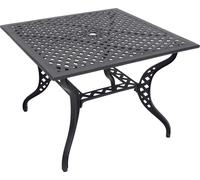 Table carrée - 100x100 cm - Fonte d'aluminium