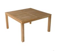 Happy Garden Table carrée JAVA en teck 140 x 140 cm marron, 8 places