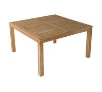 Happy Garden Table carrée JAVA en teck 140 x 140 cm marron, 8 places