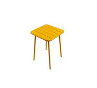 Table carrée 2 places 50x50cm jaune BERGAME