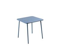 Table carrée 4 places 70x70cm bleu BERGAME