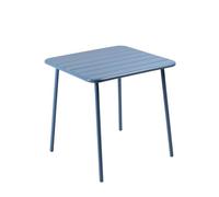Bergame table carrée 4 places 70x70cm bleu