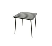 Table carrée 4 places 70x70cm gris foncé BERGAME