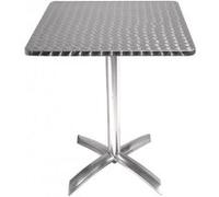 Table carrée à plateau basculant Inox Bolero 600 mm G