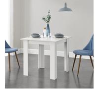 Table Carrée Algermissen pour 4 Personnes 80 x 80 x 76 cm Blanc