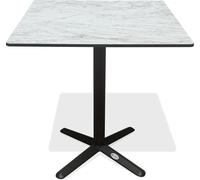 DCB Garden Table carrée de jardin – Acier et plateau HPL