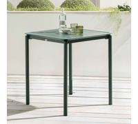 Table carrée de terrasse (70x70cm) vert foncé - Oviala Almada