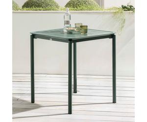 Table carrée de terrasse (70x70cm) vert foncé - Oviala Almada