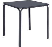 Table carrée en acier Bolero Adeline 700 mm bleu ardoise